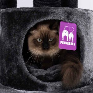 Kratzbaum Charlotte 180 - Pepper - 12 cm Stamm - mit Hängematte