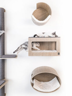 WandKratzbaum Oval Office 60 - Old Grey - Wandbefestigung - design
