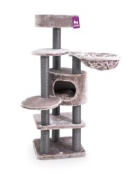 Kratzbaum Jane 138 - Cappuccino - 9 cm Stamm - mit Hängematte
