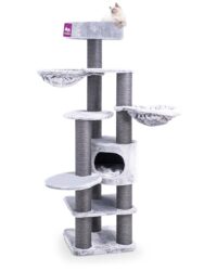 Kratzbaum Jane 175 - Grey - 12 cm Stamm - mit Hängematte