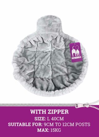 Hängematte Sleeper ZIP L 40cm - Grey - waschbar - mit Reißverschluss