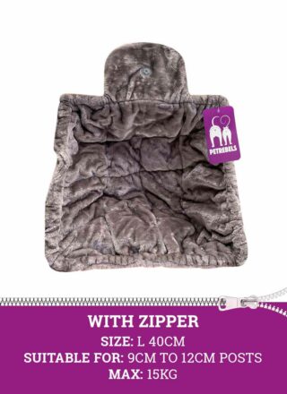 Hängematte Sleeper ZIP square L 40cm - Cappuccino - waschbar - mit Reißverschluss