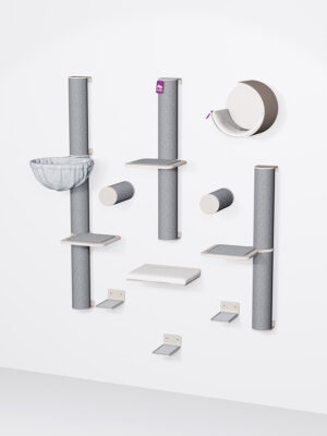 Wandkratzbaum -Combiset 1 - Old Grey - design