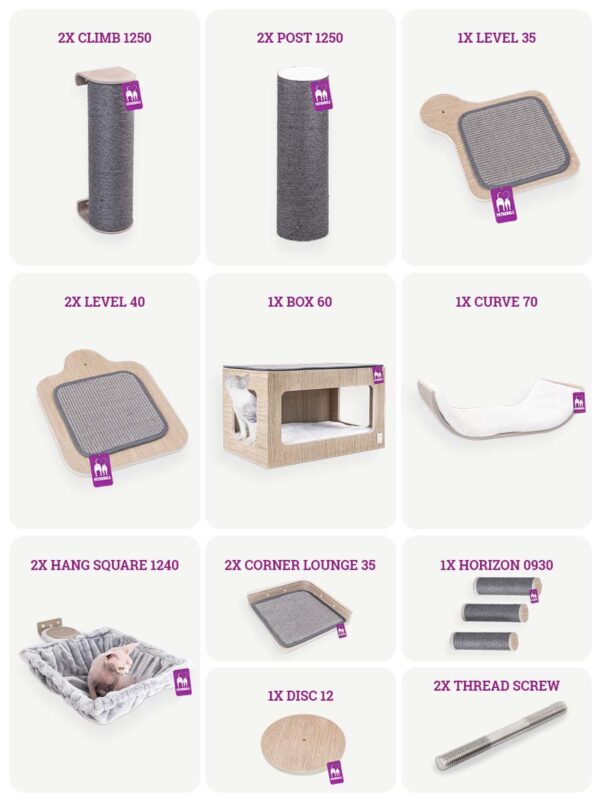 Kattenmuur – Combiset 3