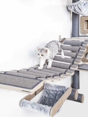 WandKratzbaum Bridge 140 - Old Grey - Wandbefestigung - design