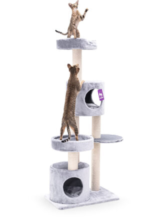 Kratzbaum Residence 147 - Grey - 9 cm Stamm - inkl. Kissen