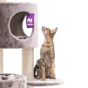 Kratzbaum Residence 147 - Cappuccino - 9 cm Stamm - inkl. Kissen