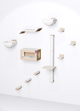 Wandkratzbaum -Combiset 5 - Rusty Oak - design