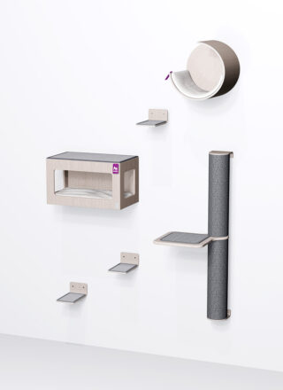 Wandkratzbaum -Combiset 9 - Old Grey - design