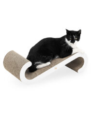 Katzen Kratzpappe Bella 60 - White - Recycling-Pappe - 100 % natürlich