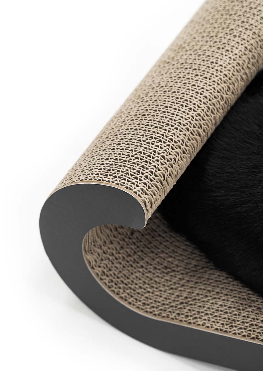 Produktbild von Petrebels Kratzbaum Ragdoll 180 Cm Hoch, Premium Qualität Kratzbaum XXL Für Grosse Katzen Stabil Mit 20 Cm Dicke Stämme, Farbe Schwarz