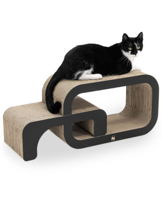 Katzen Kratzpappe Max 55 - Black - Recycling-Pappe - 100 % natürlich