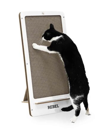 Katzen Kratzpappe Coco 80 - White - Recycling-Pappe - 100 % natürlich