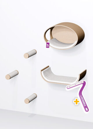 WandKratzbaum – Combiset 10 - Rusty Oak - design