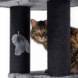 Kratzbaum Interstate 173 - Pepper- 12 cm Stamm - XXL – für mehrere Katzen