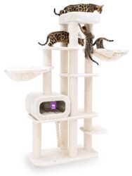 Kratzbaum Interstate 199 - Cream- 12 cm Stamm - XXL – für mehrere Katzen