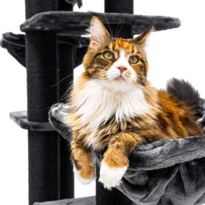 Kratzbaum Interstate 199 - Pepper- 12 cm Stamm - XXL – für mehrere Katzen