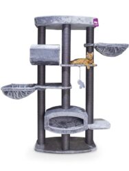 Kratzbaum Drive 195 - Grey- 12 cm Stamm - XXL – für mehrere Katzen