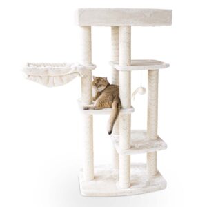 Kratzbaum Springfield 139 - cream - 9cm stamm - mit Häengematte