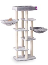 Kratzbaum Springfield 171 - grey - 9cm stamm - mit 2 Häengematteten