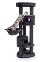 Cat tree Charlotte 180 - Pepper - 12cm Post - with hammock