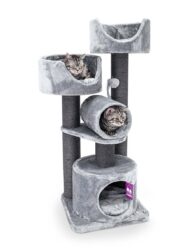 Cat tree Victoria 125 - Grey - 12cm Post - cushion incl.