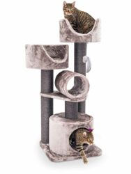 Cat tree Victoria 125 - Cappuccino - 12cm Post - cushion incl.