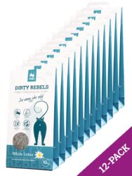 Cat litter 10L White Lotus - 12-pack - Clumping cm  - 100 % Natural