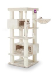 Cat tree Turnpike 190 - Cream - 15cm Post - XXL - for multiple cats
