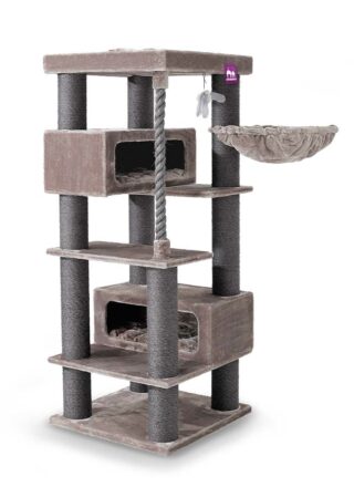 Cat tree Turnpike 190 - Cappuccino - 15cm Post - XXL - for multiple cats
