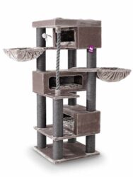 Cat tree Turnpike 200 - Cappuccino - 15cm Post - XXL - for multiple cats