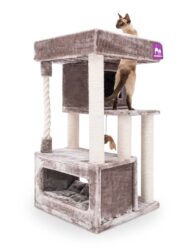 Cat tree Lodge 107 - Cappuccino - 9cm Post - stable