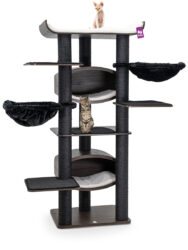 Cat Tree Scorpius 187 - Wengé - 12cm Post - Handmade