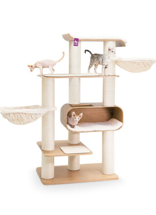 Cat Tree Virgo 173 - Rusty Oak - 15cm Post - Handmade