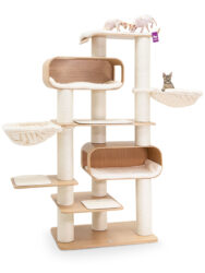 Cat Tree Virgo 196 - Rusty Oak - 15cm Post - Handmade