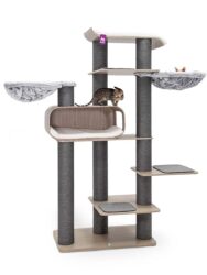 Cat Tree Virgo 200 - Old Grey - 15cm Post - Handmade