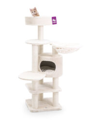 Cat Tree Jane 138 - Cream - 9cm Post - with hammock