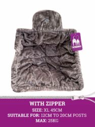 Hammock Sleeper ZIP square XL 45cm - Cappuccino - washable - with zipper