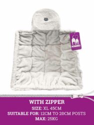 Hammock Sleeper ZIP square XL 45cm - Off White - washable - with zipper