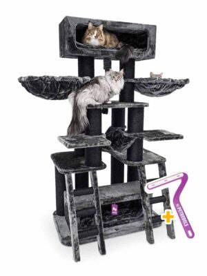 Cat tree Skybox 187 - Pepper - 15cm Post - XXL - for multiple cats