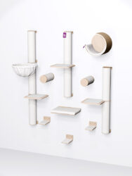 Cat Shelves - Combiset 1 - Rusty Oak - design