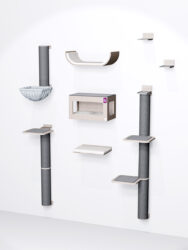 Cat Shelves -Combiset 2 - Old Grey - design