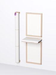 Cat Shelves – Combiset 8 - Rusty Oak - design