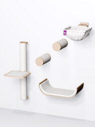 Cat Shelves – Combiset 11 - Rusty Oak - design