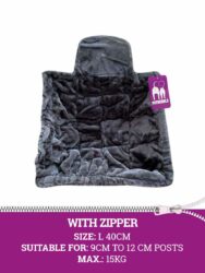 Hammock Sleeper ZIP square L 40cm - Pepper - washable - with zipper