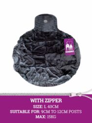 Hammock Sleeper ZIP L 40cm - Pepper - washable - with zipper