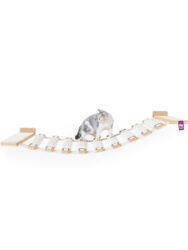 Cat Shelves Bridge 140 set - Rusty Oak - wall mounting - design