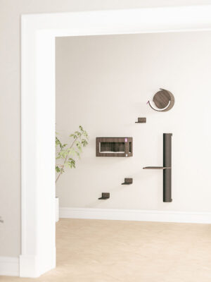 Cat Shelves -Combiset 9 - Wengé - design