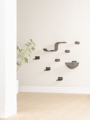 Cat Shelves -Combiset 13 - Wengé - design