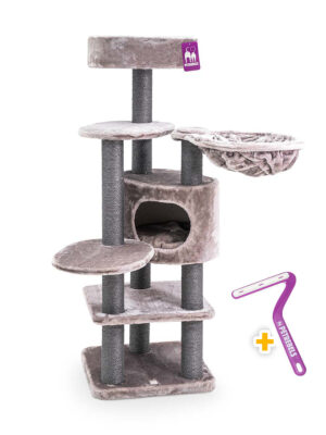 Cat Tree Jane 138 - Cappuccino - 9cm Post - with hammock